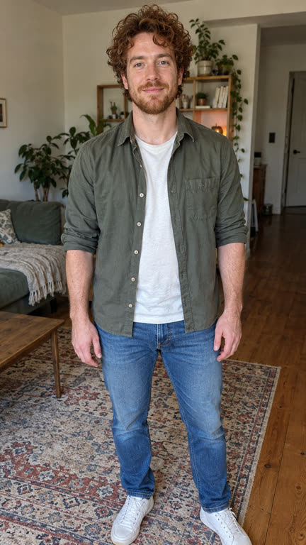 Gerald at home, before casting
